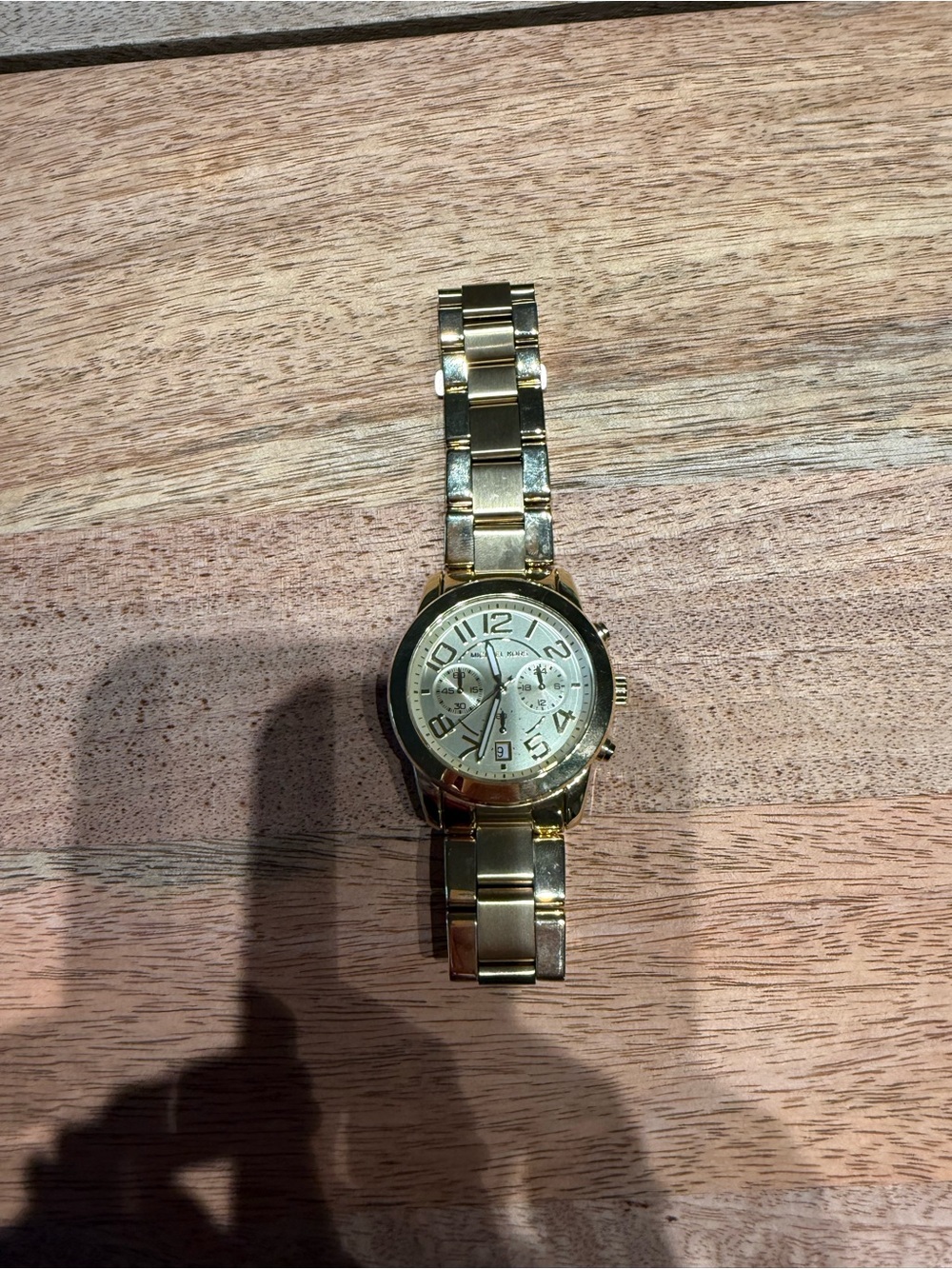 Michael Kors Gold Tone Stainless Steel Chronograph Watch